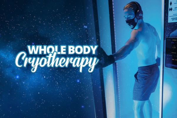 A shirtless man wearing shorts and a face mask